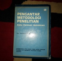 Pengantar metodologi penelitian: buku panduan mahasiswa