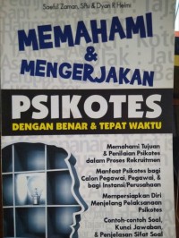 Memahami & Mengerjakan  psikotes dengan benar & tepat waktu