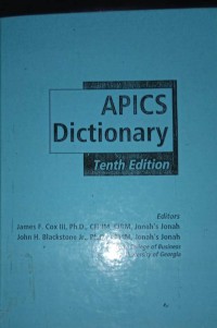 APICS dictionary tenth edition