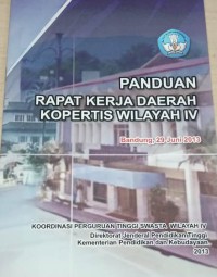 Panduan rapat kerja kopertis wilaya IV