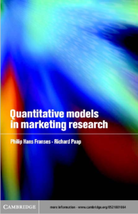 Quantitative Models in Marketing Research