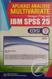 Aplikasi analisis multivariate dengan IBM SPSS 25 edisi 9