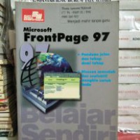 Belajar sendiri Microsoft Frontpage 97