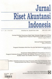 Jurnal riset akuntansi indonesia vol. 10 No. 3 September 2007
