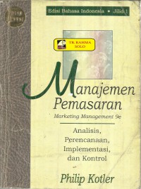 Manajemen pemasaran  marketing management 9e jilid 2