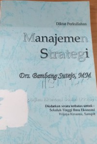 Manajemen strategi diktat perkuliahan