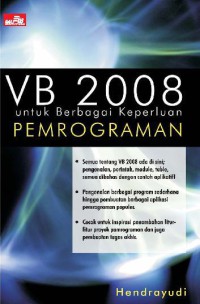 VB 2008 untuk berbagai keperluan programming