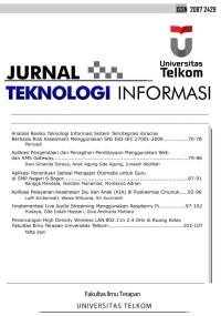 Jurnal Teknologi Informasi vol. 1 No. 1 Mei 2011