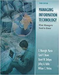 Managing information technology: what managers need to know