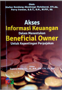 Akses informasi keuangan dalam menentukan beneficial owner untuk kepentingan perpajakan