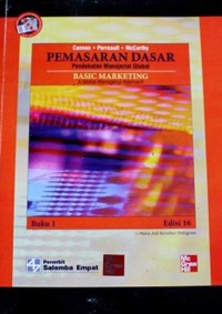 Pemasaran dasar: pendekatan manajerial global buku 1