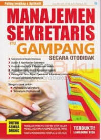 Manajemen sekretaris itu gampang