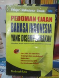 Pedoman ejaan bahasa indonesia yang disempurnakan