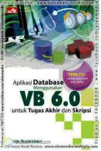 Aplikasi database menggunakan VB 6.0 untuk tugas akhir dan skripsi