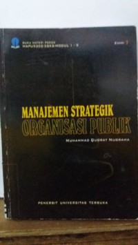 Image of Manajemen strategik organisasi publik