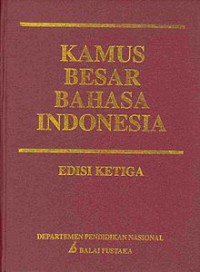 Image of Kamus besar bahasa indonesia edisi ketiga