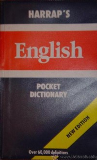 Image of English : pocket dictionary