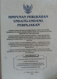 Image of Seri perpajakan : Himpunan perubahan undang-undang perpajakan