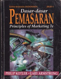 Image of Dasar dasar pemasaran Jilid 1