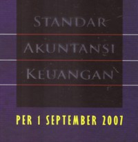Image of Standar akuntansi keuangan : per 1 september 2007