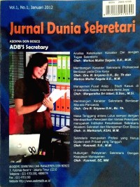 Image of Jurnal dunia Sekretari volume 2 nomor 1