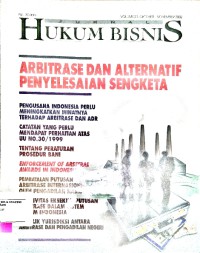 Image of Jurnal hukum bisnis volume 21