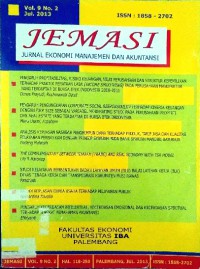 Image of Jurnal ekonomi manajemen dan akutansi Volume 8 nomor 1