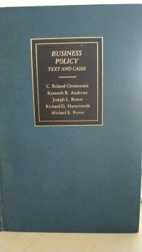 Image of Business Policy: text and cases