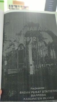 Image of Kabupaten Blora dalam angka tahun 2012