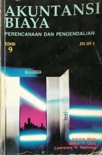 Image of Akuntansi biaya perencanaan dan pengendalian jilid 1