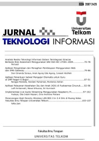 Image of Jurnal Teknologi Informasi vol. 1 No. 1 Mei 2011