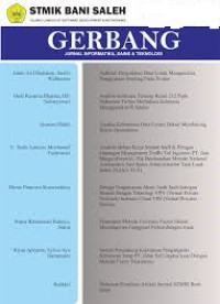 Image of GERBANG : Jurnal Informatika,Sains Teknologi Edisi Februari 2016