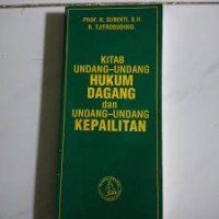 Image of Kitab Undang-undang hukum dagang dan Undang-undang kepailitan