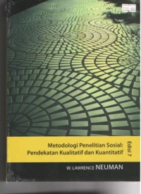 Image of Metode penelitian sosial : pendekatan kualitatif dan kuantitatif edisi 7