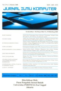 Image of Jurnal ilmu komputer Vol. 2 No. 1 Juni 2017