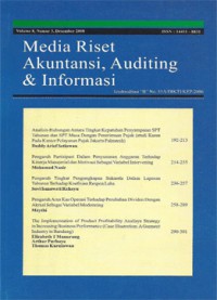 Image of Media riset akuntansi,auditing & informasi Volume 4 Nomor 1 April 2004