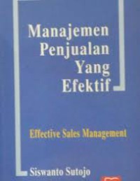 Image of Manajemen penjualan yang efektif