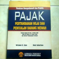 Image of Panduan Komprehensif dan praktis pajak pertambahan nilai dan penjualan barang mewah