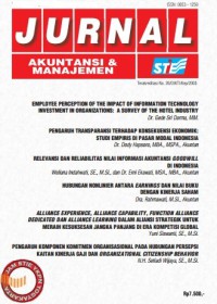 Image of Jurnal akuntansi & manajemen vol. 19 No. 1 April 2008