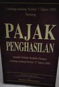 Image of Undang-undang Nomor 7 Tahun 1983 tentang Pajak Penghasilan
